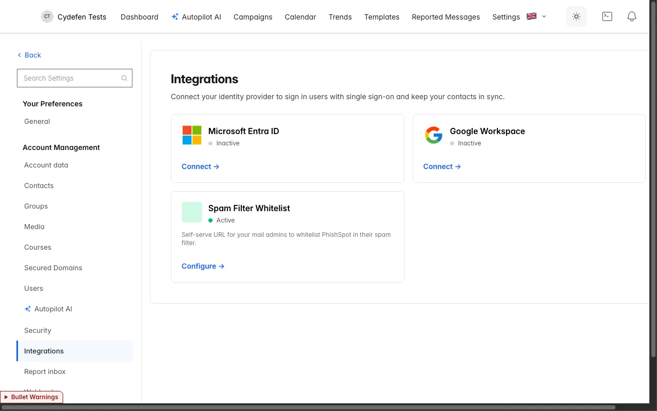 Integrations, API and MCP in one place