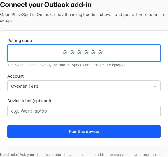 Dodatek „Zgłoś phishing” do Outlooka